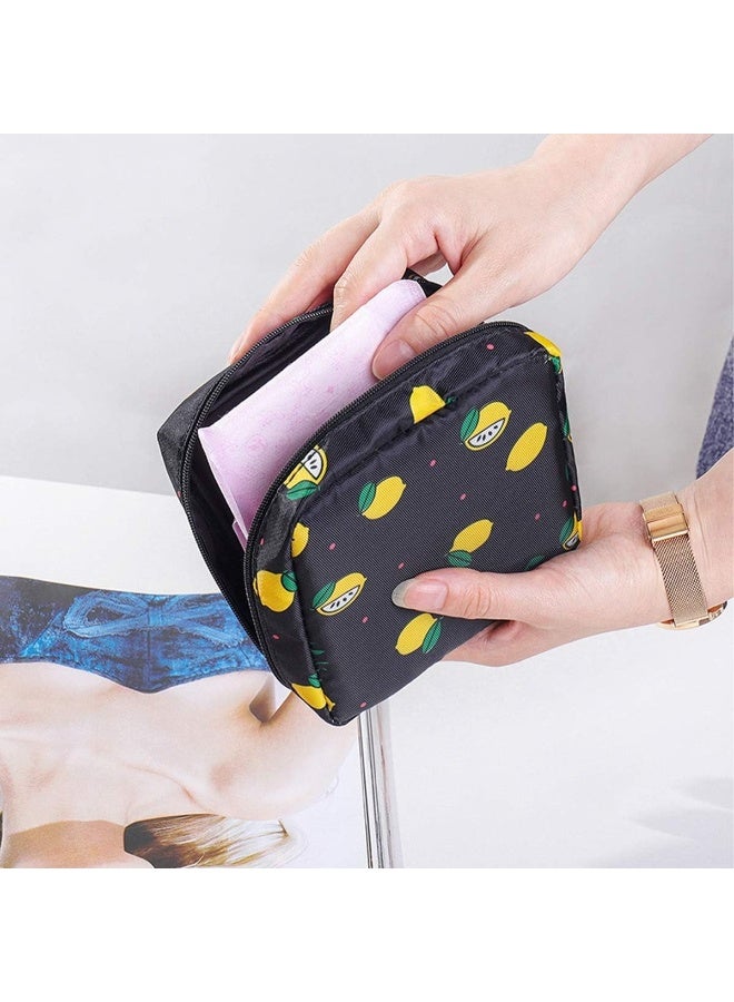 شنطة تخزين الفوط الصحية المحمولة للنساء والفتيات المراهقات – حقيبة بسحاب لحمل الفوط الصحية، مجموعة أول فترة، حقيبة متعددة الاستخدام للفوط الصحية، السفر، المدرسة، المكتب، الإكسسوارات، المكياج والمفاتيح – صغيرة، قابلة لإعادة الاستخدام، وخفيفة الوزن - Image 4